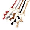 Fashion Women Solid Color Braided Tassel Belt 2024 New Boho Girls Thin Waist Rope Knit Belts for Dress Waistbands Accessories