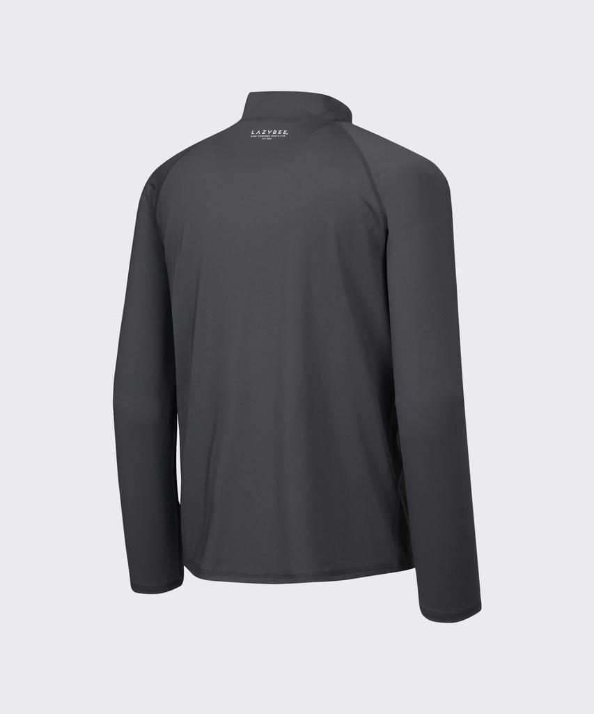 Leijibi Multi-Cooling Essential Loose Fit Zip-Up Rash Guard M Charcoal