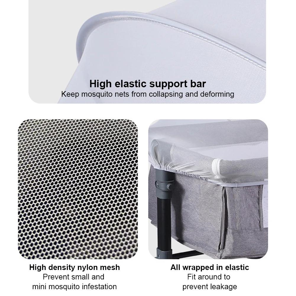 Baby Mosquito Net Tent Breathable Foldable Mosquito Net Bassinet Mosquito Net Cover for Travel Crib/Playpen