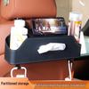 Multifunctional Car Seat Back Organizer with Tissue Box