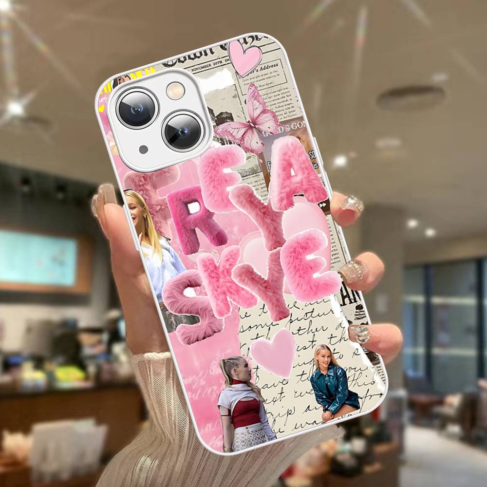 Singer F-Freya Skye Gehärtetes Glas Für Iphone 14 13 12 11 Pro Mini XS MAX 14Plus X XS XR Hülle