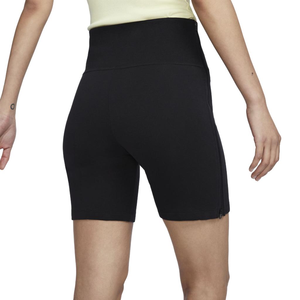 Nike Sportbekleidung Tech Fleece Einfarbig Outdoor Lässig Hohe Taille Radhose Damen Hose Schwarz FN2521-010