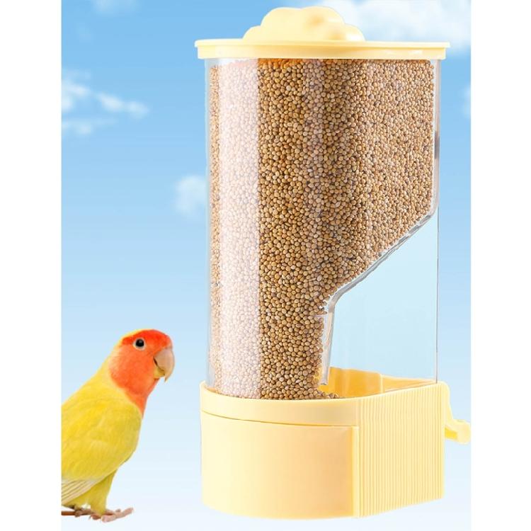 Plastic Parrots Food Holder Automatic Bird Feeder Hanging food Dispenser for Bird Cage Minimizing Waste for Small Birds