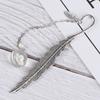 Flower Specimens Bookmark Pendant Metal Book Mark School Office Supply