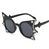 Hip Hop Stylish Women Sunglasses Bat Shape Rhinestone Decoration Sun glasses Female Stage Show Cool Sunglasses