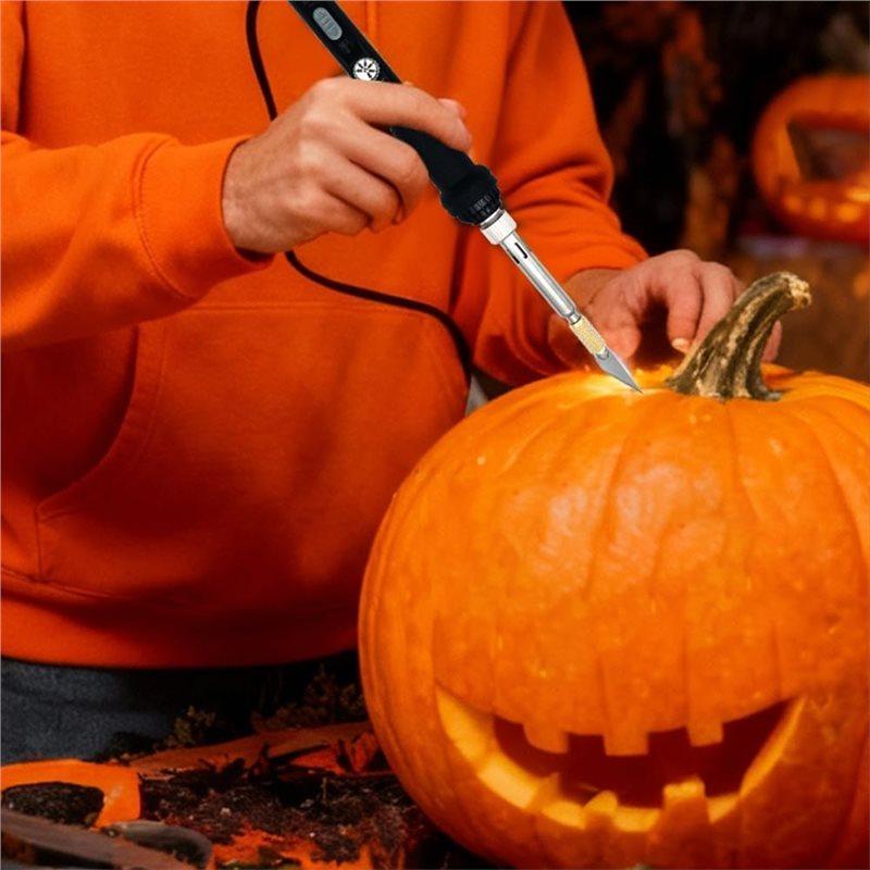 A58Z Professional Electric Hot Cutter Tool 31 Pieces Heat Kit For Foam Plastic Rope Fabric Carving Craft Cutting US Plug