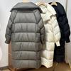Women Down Long Jacket Autumn Winter Warm Casual Over Size Loose Outwear Soft Comfortable Fashion Coat