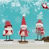 Warm Christmas Bird Decoration Plush Scarf Bird Statue Decorative Bird Figurine For Festival Holiday Setting Accessories