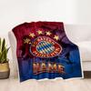 Bayern Munich Poster Personalized Name Blanket Throw Personalized Blanket Soft & Cozy Throw For Livingroom Sofa Bed Seaside All-Season Use
