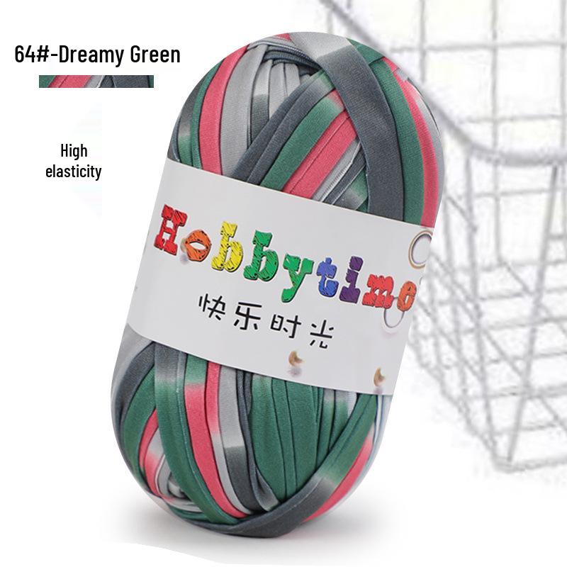 Cloth Strip Yarn DIY Crochet Kit: Handmade Bag, Knitting Material for Cushions, Carpets, and Dolls