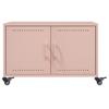 Pink Coffee Table 68 X 50 X 43.5 Cm Steel