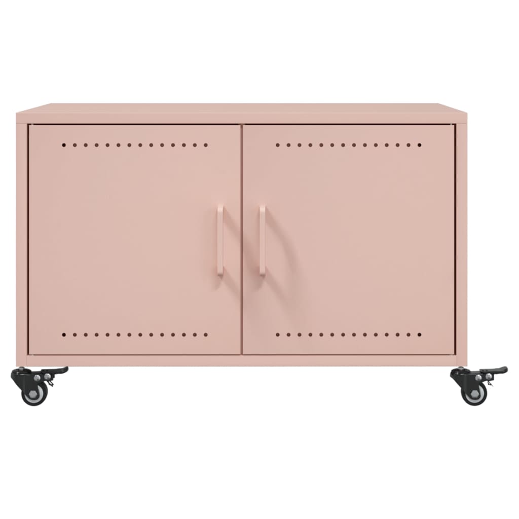 Pink Coffee Table 68 X 50 X 43.5 Cm Steel