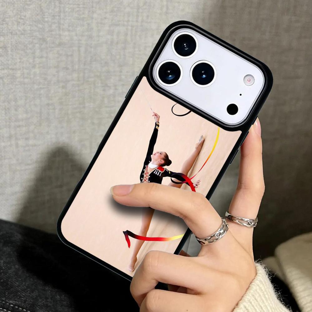 Capa Case for iPhone 17 Air 16 Pro Max 15 Plus 11 13 Mini 14 12 Back Phone Cover Love Gymnastics