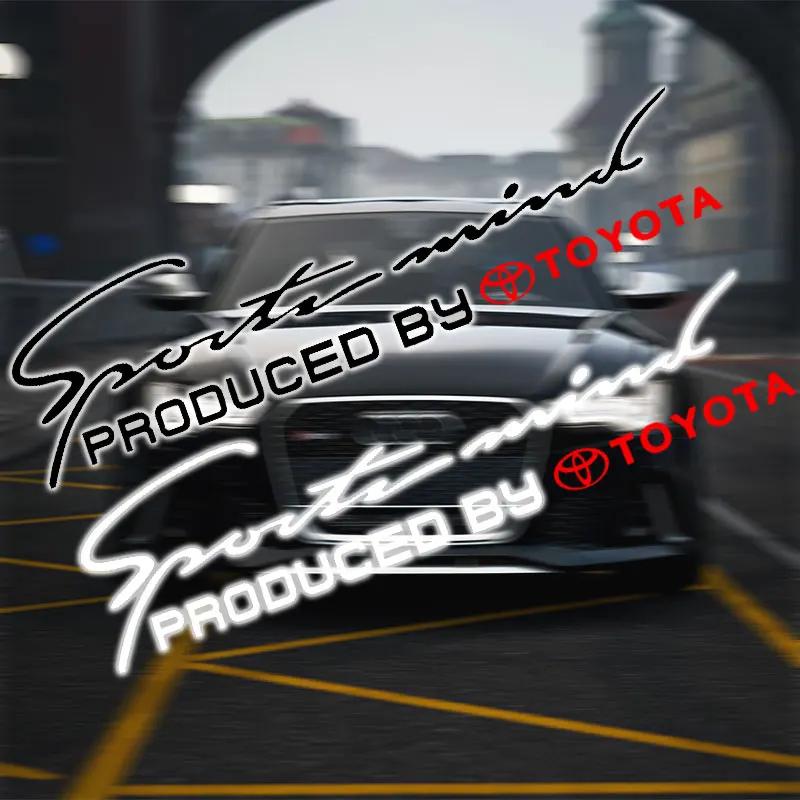 1Pcs Car Front Head Light Eyebrow 3D Sticker Decorator Sport Design For Toyota TRD Century Auris FCV Mirai Premio Yaris Camry