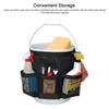 Fishing Bucket Organizer for 5 Gallon Bucket Ice Fishing Bucket Tool Organizer Tackle Bag with Multi Pockets for Car