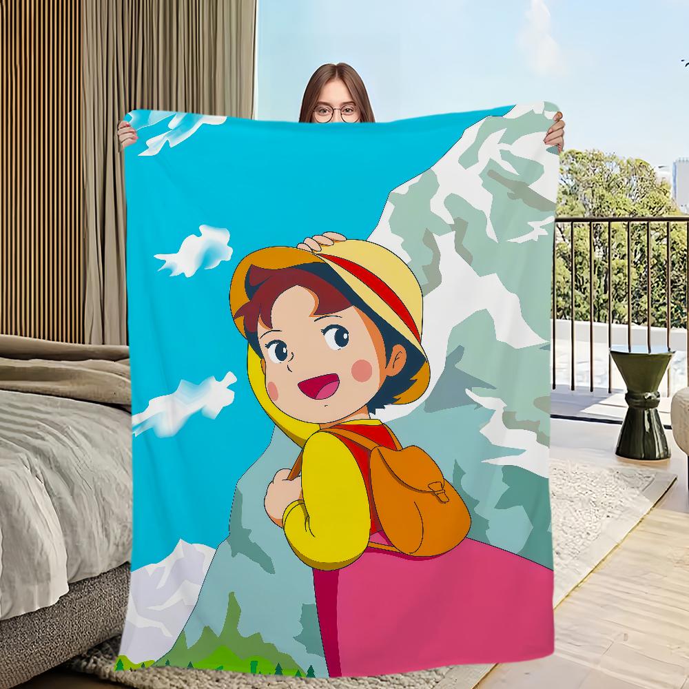 Cartone animato anime h-Heidi una Ragazza delle a-Alpi Flanella calda morbida coperta di peluche per divano soggiorno hogar camera da letto regalo da viaggio casa