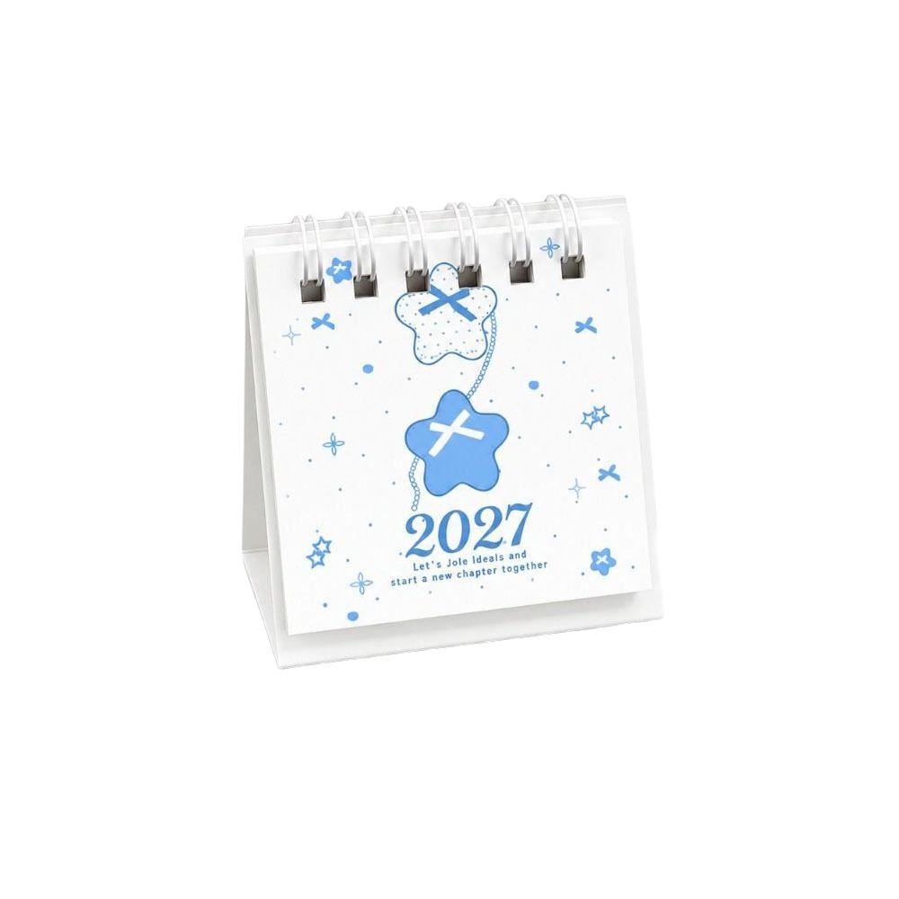 Polka Dot Pattern 2027 Desk Calendar Portable Desktop Calendar New Mini Desk Calendar  Student