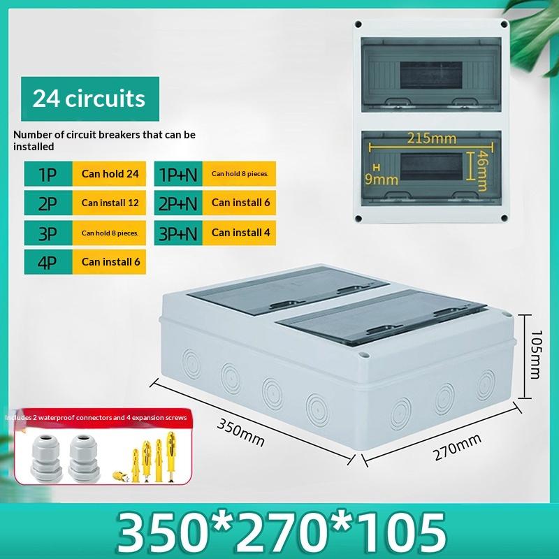Waterproof Mcb Panel Box For Circuit Breaker Distribution Box With Breaker Panel Box Set