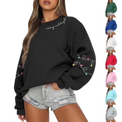 Women  Tops Women's Long Sleeve Sweatshirt Casual Crewneck Loose Fit Pollover Fleece Tops