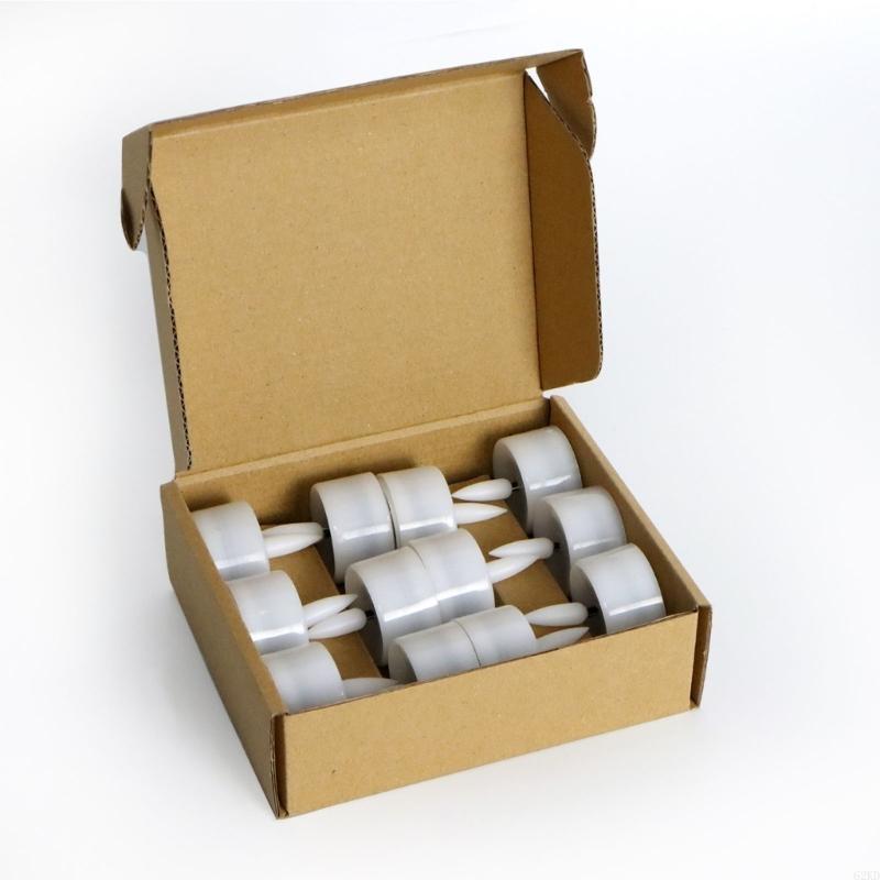 62KD 12Pcs Mini Flameless LED Tealight Holiday Wedding Christmas Home Decor