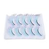 5pcs Colorful Eyelashes Dramatic Gradient Color False Eyelashes   3D  Ing Fake Eyelashes