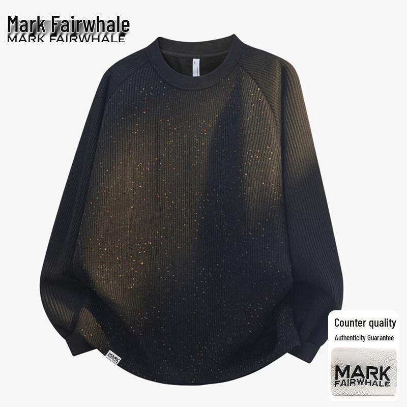 Mark Fairwhale Men s Round Neck Pullover Sweatshirt 3XL