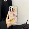 Hamtaro Cute Hamster Kawaii Lovely Corrugated Pattern Case For IPhone 16E SE4 12 17 16 15 14 13 11 Pro Max Stripe Cover