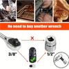 12pcs Drill Bit Socket Adapter Socket Adapter Set 1 4 3 8