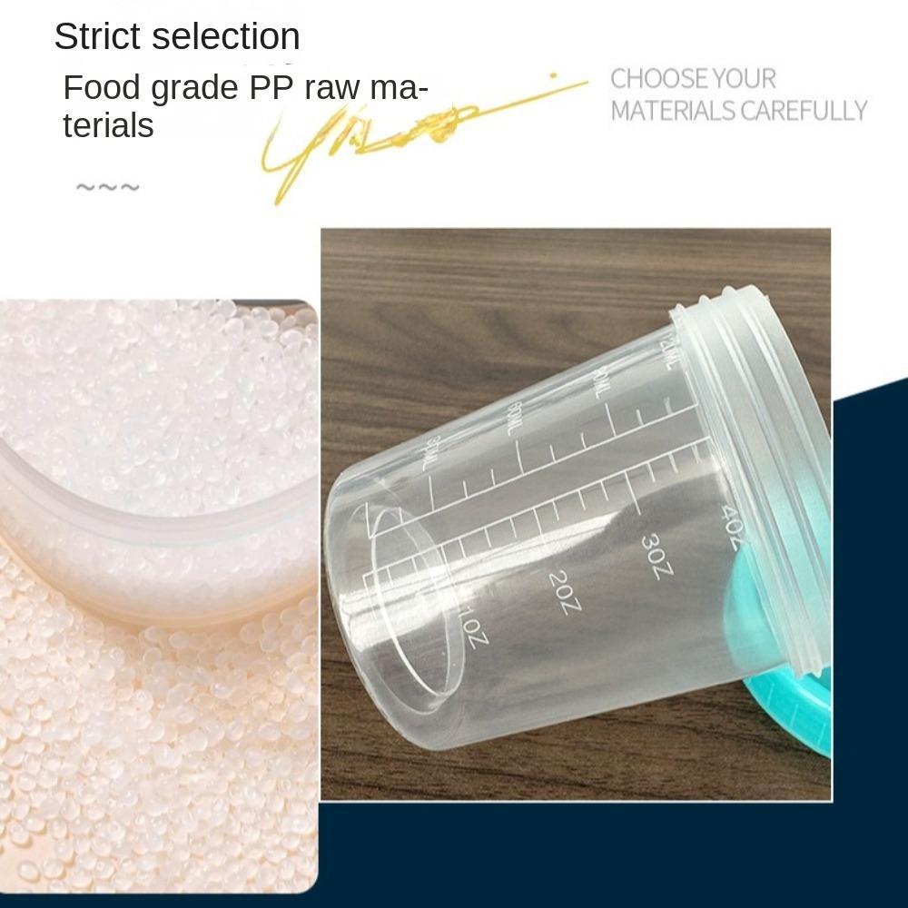 Plastic Measuring Cup Transparent Packaging Cup Multifunctional Condiment Containers  Snack Ketchup