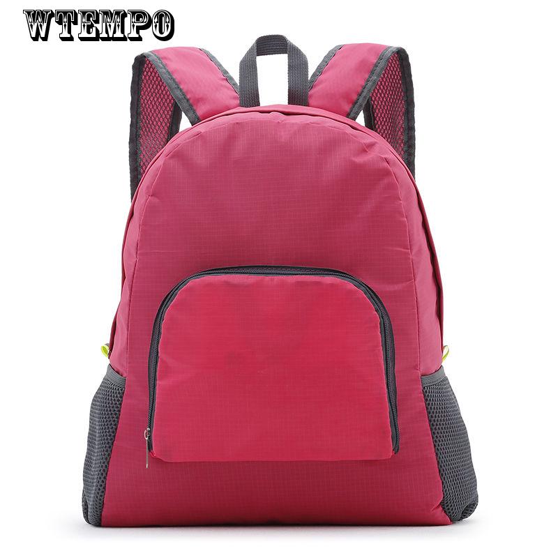 New Nylon Backpack Women Large Capacity School Bag Solid Color Girls Travel Bags Students