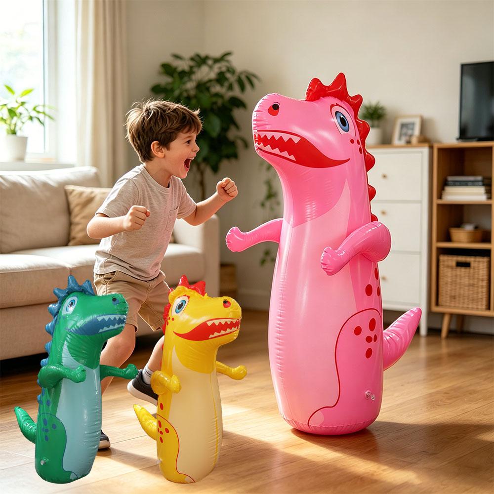 Cartoon-Becher Boxender Dinosaurier Box-Training Aufblasbarer Boxsack Outdoor-Spielzeug
