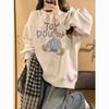 Women's American Retro Crewneck Sweatshirt - 2025 Autumn Collection, Loose, Trendy, Fashionable, Age-Reducing Style.