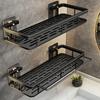 Waterproof Wall-Mounted Shelf Rack Thicken Cosmetic Storage Box Durable Toilet Shelf  Home