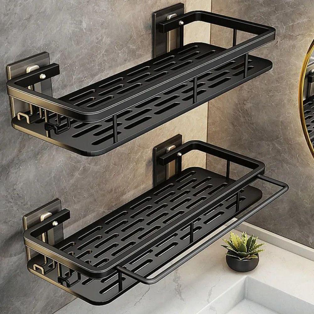Waterproof Wall-Mounted Shelf Rack Thicken Cosmetic Storage Box Durable Toilet Shelf  Home