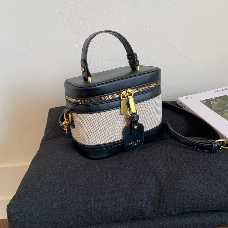 

High-value handbag bag women s 2025 summer new fashion contrasting color splicing box bag casual simple small square bag