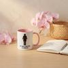 Ceramic Coffee Mug with Feminine Empowerment Graphic It Was Never a Dress Design Office Desk Cup for Women Friends Birthday Gift