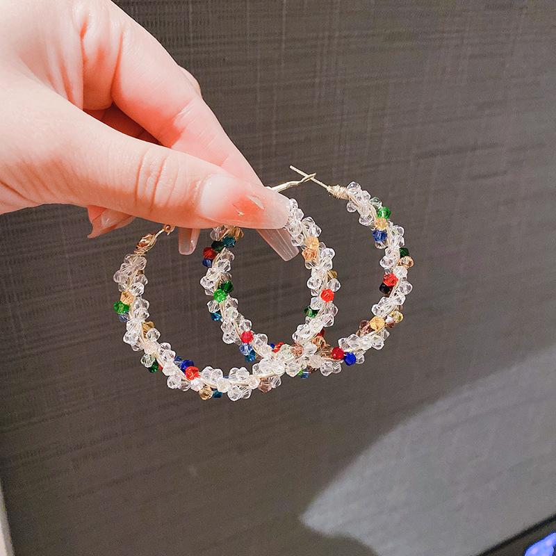 European and American Fashion High-end Atmospheric Earrings Trendy Cool Earrings Versatile Personalized Party Big Earrings Exquisite Commuter Earrings