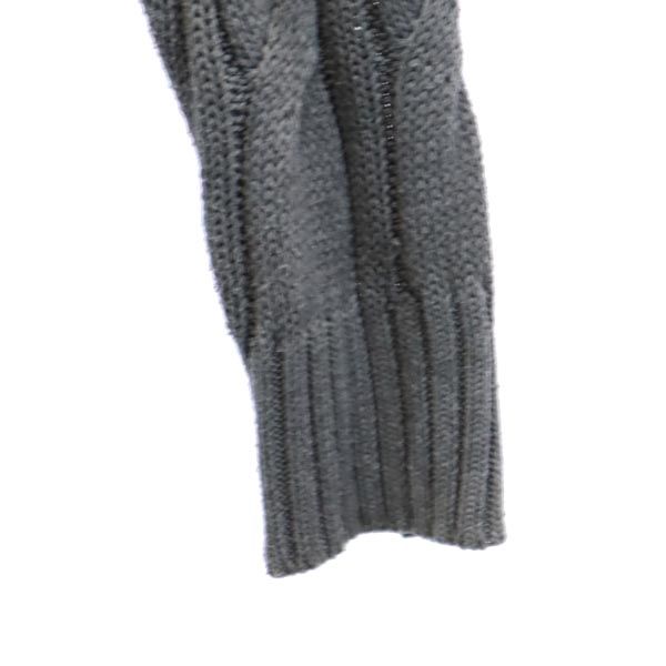 Hydrogen Long Sleeve Sweater S Gray Knit Cable Men's Used