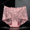 45-110kg Donne Plus Size Mutandine di Pizzo Sexy Pantaloni a Vita Alta Senza Cuciture Sollevatore di Glutei Lingerie Femminile Fiori Maglia Slip Traspiranti