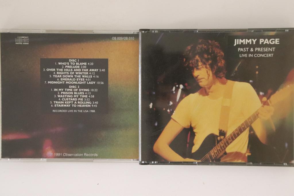 CD JIMMY PAGE - Past And Present Live In Concert OB009010 OBSERVATION 1991 Non Japan Rock Used