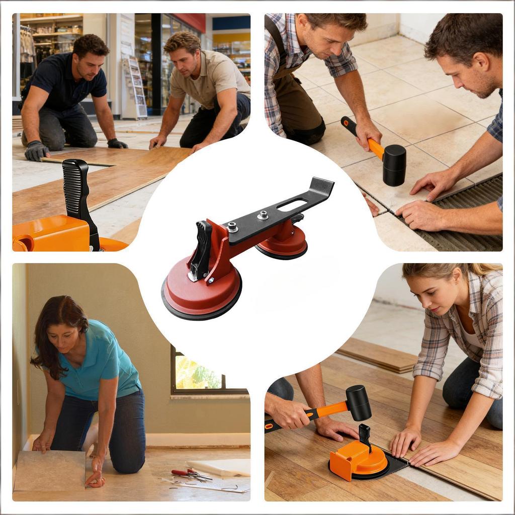 Flat Floor Gap Repair Suction Cup Ceramic Tile Laying Installation Sucker Upgraded Version with Return Hook Powerful Suction Cup