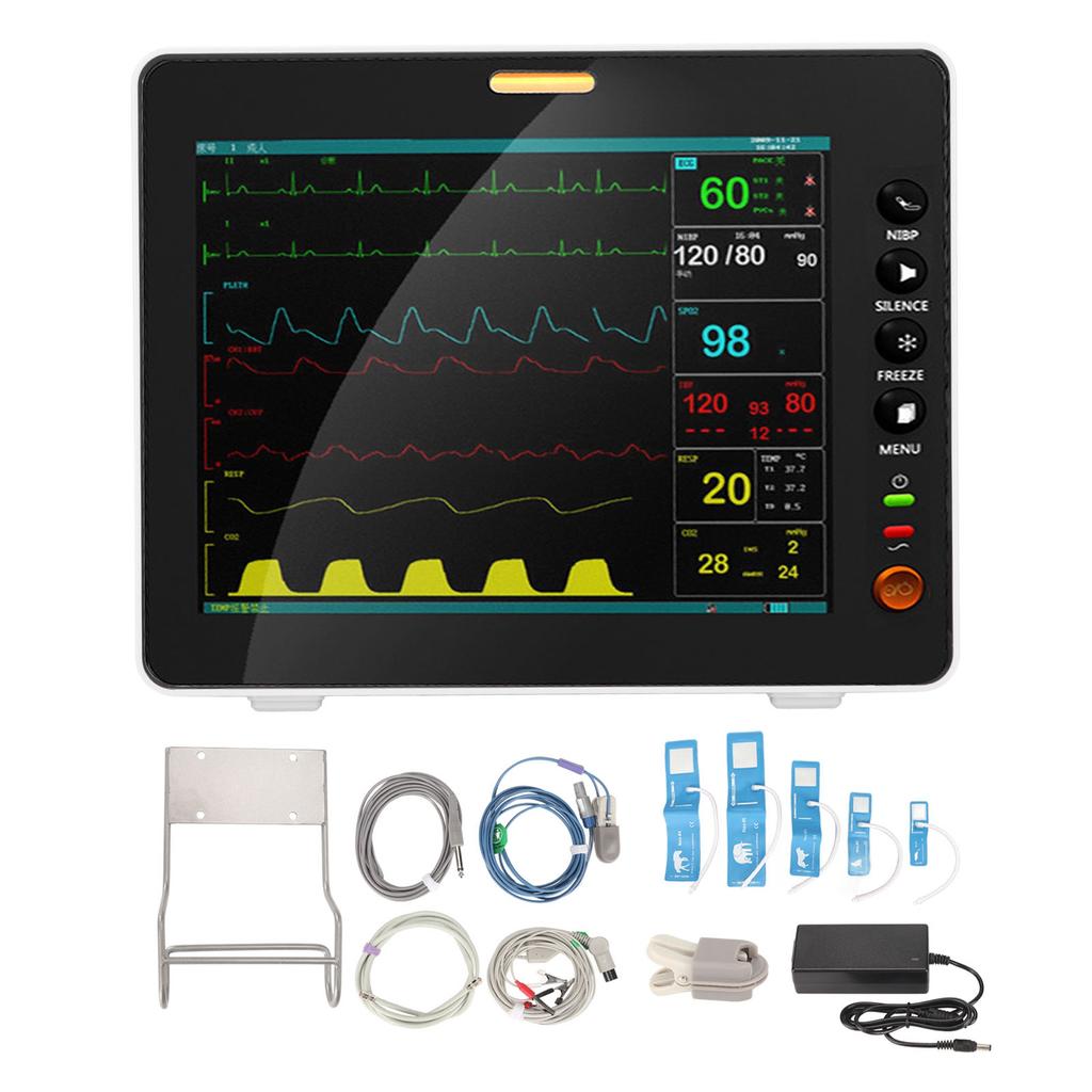 Digital Veterinary Blood Pressure Monitor 6 Parameter Veterinary Monitor with Big Screen for Pets