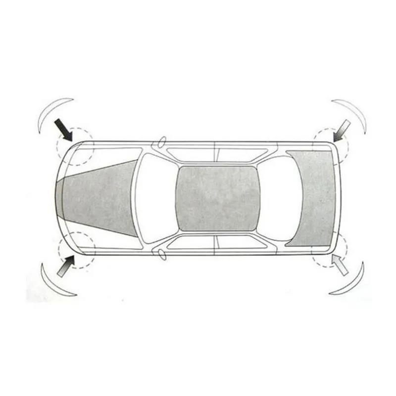 New 4pcs Car SUV Edge Anti-collision Strip Bumper Protector Protective Guard Bar Anti-Rubbing Scraping Crash Styling Moldings