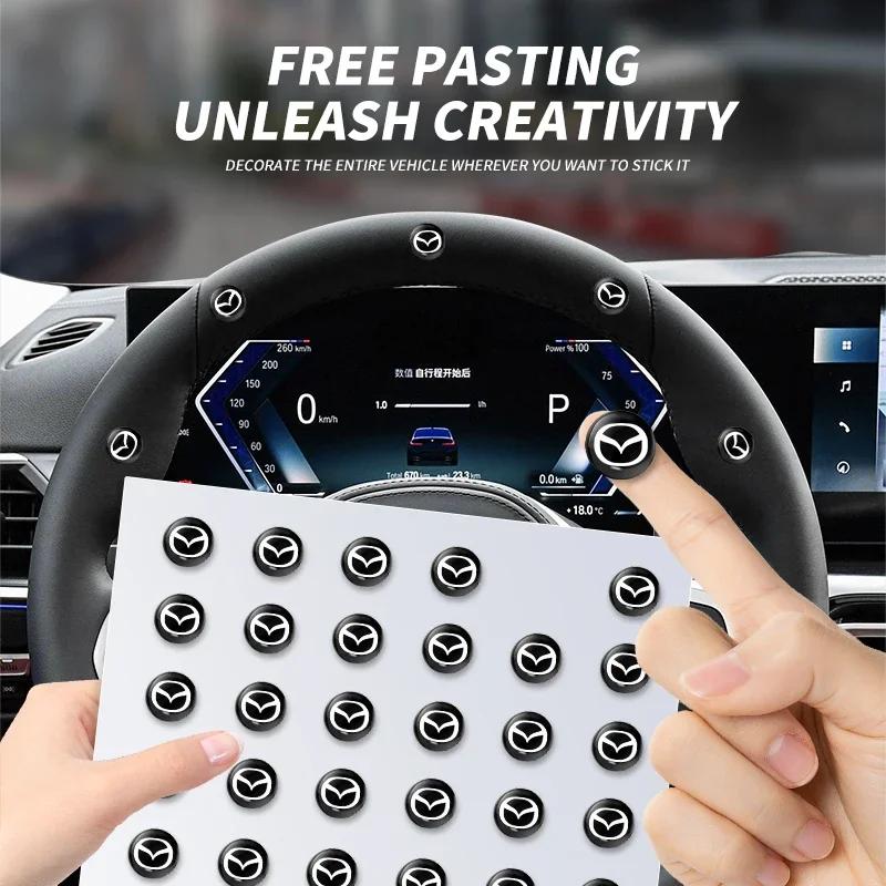 10ks Samolepky na klíčovou dírku zámku dveří auta Proti blokování Pro Mazda 6 3 CX5 5 2 323 CX7 Demio Atenza Axela MX30 CX30 CX3 Příslušenství