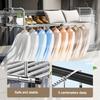 Scalable Clothes Drying Rack Adjustable Floor-Standing Balcony Hanging Rail 50-158cm Stainless Steel Clothes Organizer Racks