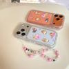 Cute Pink Cat Phone Case for iPhone 16/15p/14/17 Pro Max with Round Edges