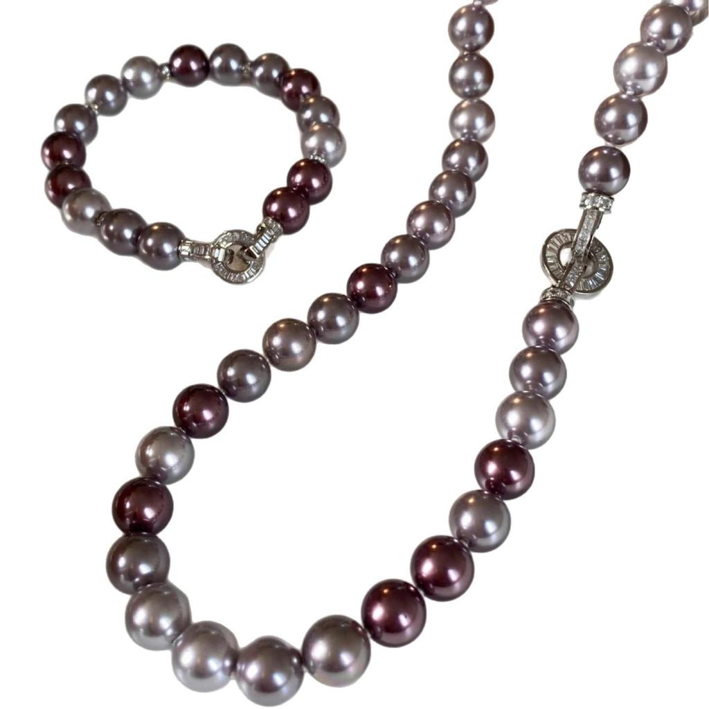 2025 Versatile Purple Pearl Necklace for Women – Perfect for Daily Wear & Valentine's Gift