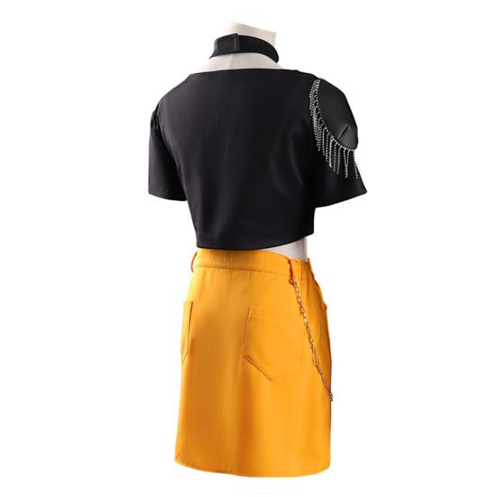 Adult Demon Hunters Costumes for Women Halloween Cosplay Outfit Anime Characters Dress-up Accessory for Movies Fans