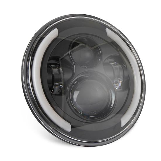 200W 7 Inches LED Headlights Halo Angle Eye Hi/Lo Beam DRL for Jeep Wrangler