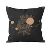 Bohemian Black Sun and Moon Print Pattern Cushion Cover Home Living Room Sofa  Pillow
